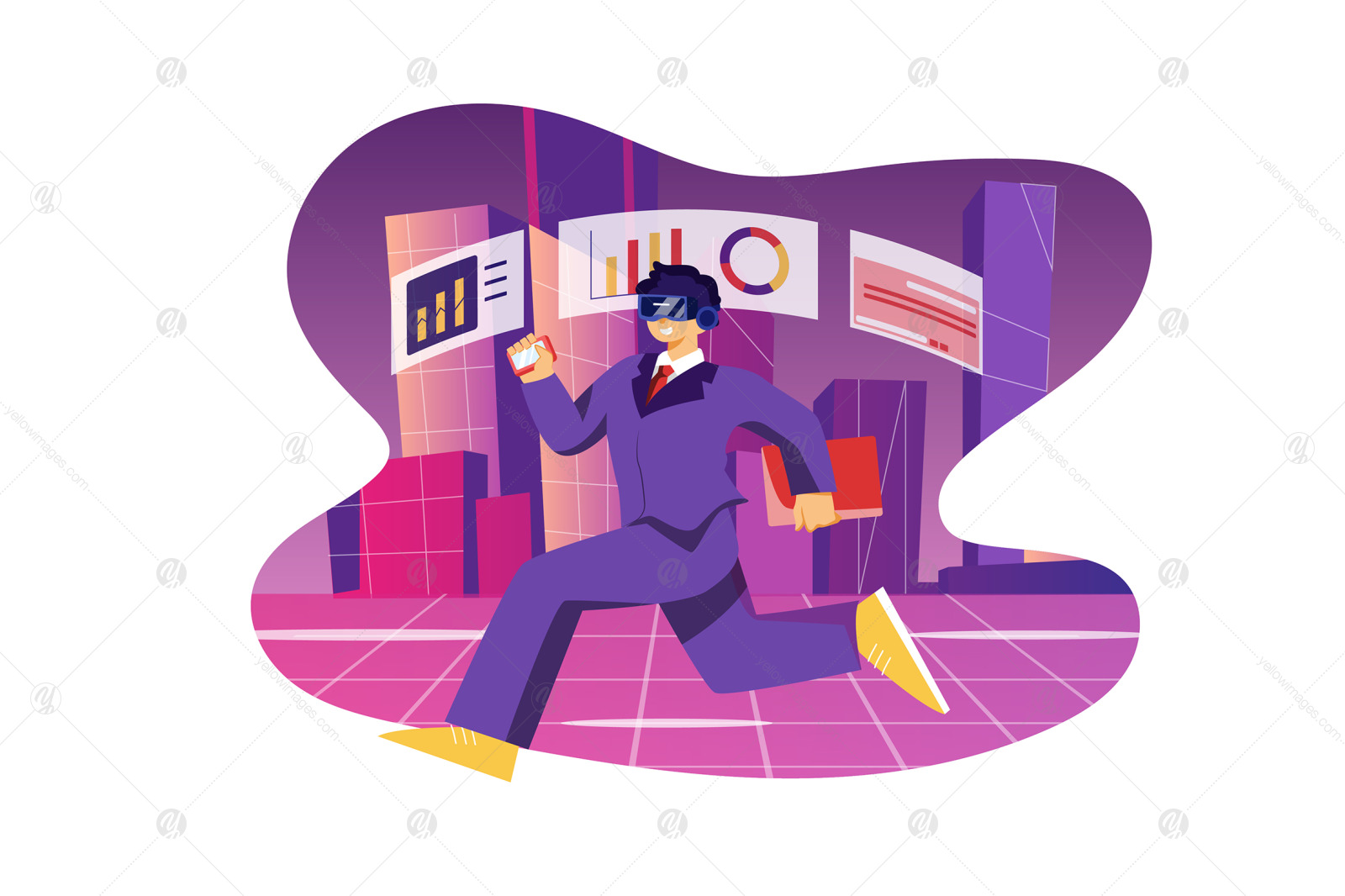 M384_ Metaverse Illustration Pack M384_ Metaverse Illustration Pack