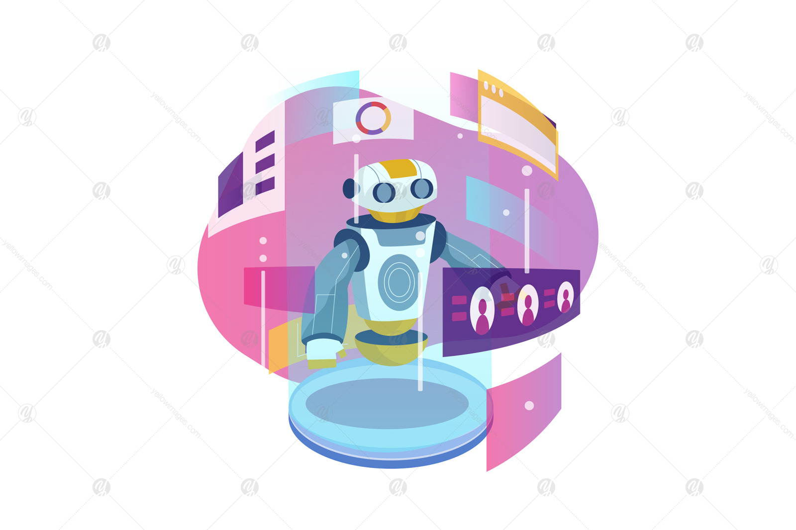 M384_ Metaverse Illustration Pack M384_ Metaverse Illustration Pack