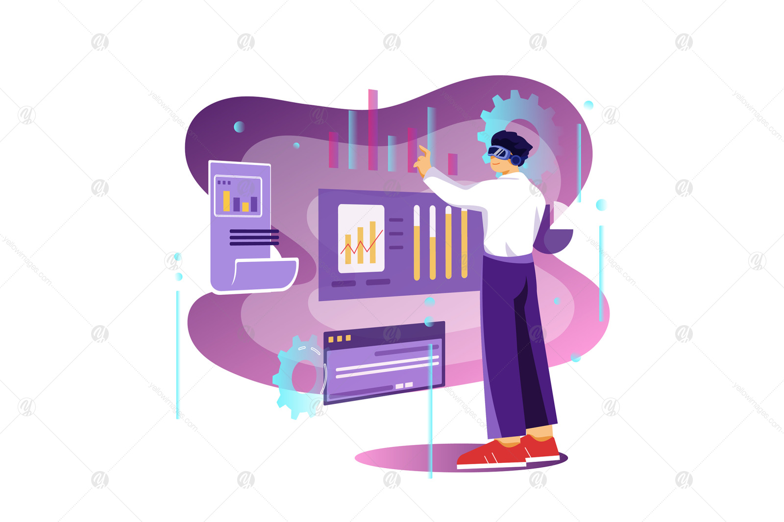 M384_ Metaverse Illustration Pack M384_ Metaverse Illustration Pack