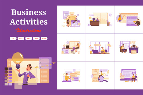 M380_Business Illustration Pack - Project idea