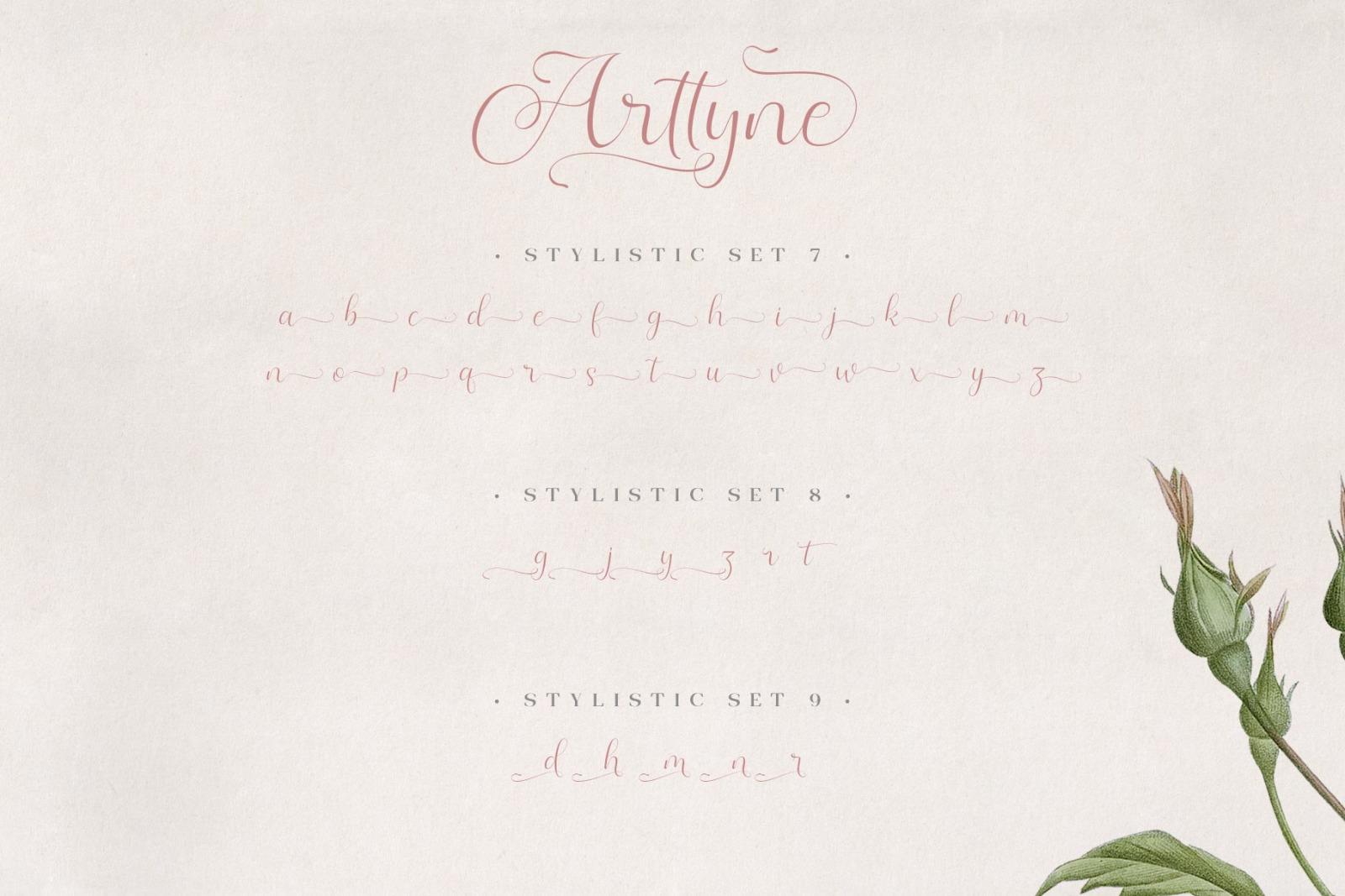 Arttyne Modern Script Font