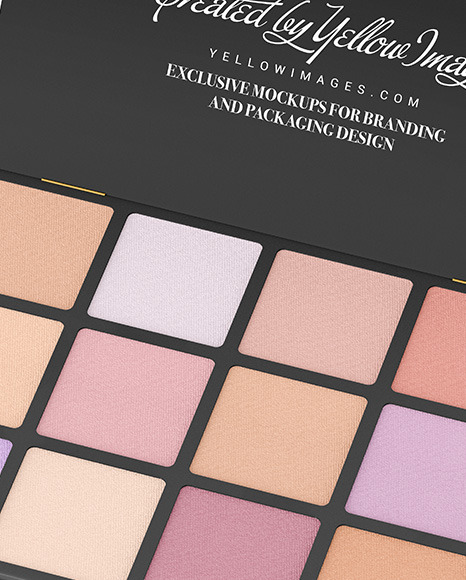 Matte Eyeshadow Palette Mockup