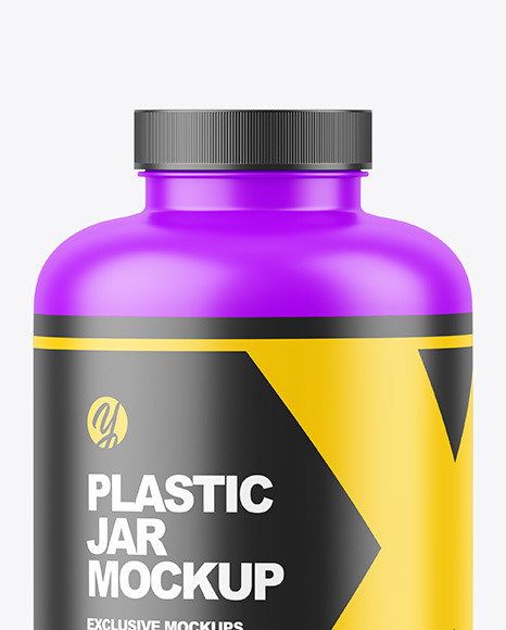 Matte Plastic Jar Mockup