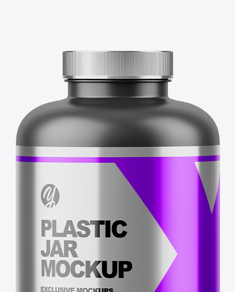 Matte Plastic Jar Mockup