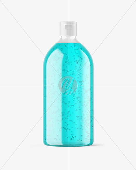 Color Liquid Plastic Bottle Mockup