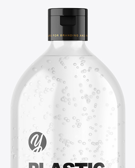 Clear Plastic Bottle Mockup