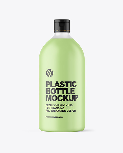 Frosted Liquid Soap Plastic Bottle Mockup