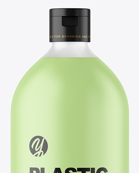 Frosted Liquid Soap Plastic Bottle Mockup