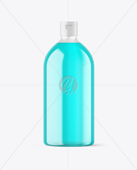 Color Liquid Plastic Bottle Mockup