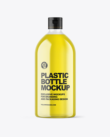 Color Liquid Plastic Bottle Mockup Color Liquid Plastic Bottle Mockup