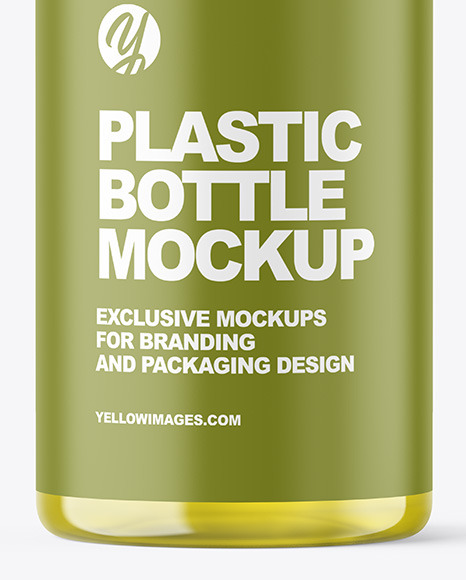 Color Liquid Plastic Bottle Mockup