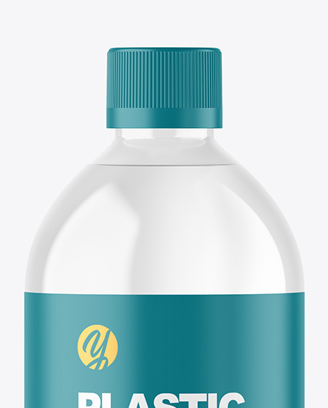 Clear Plastic Bottle Mockup