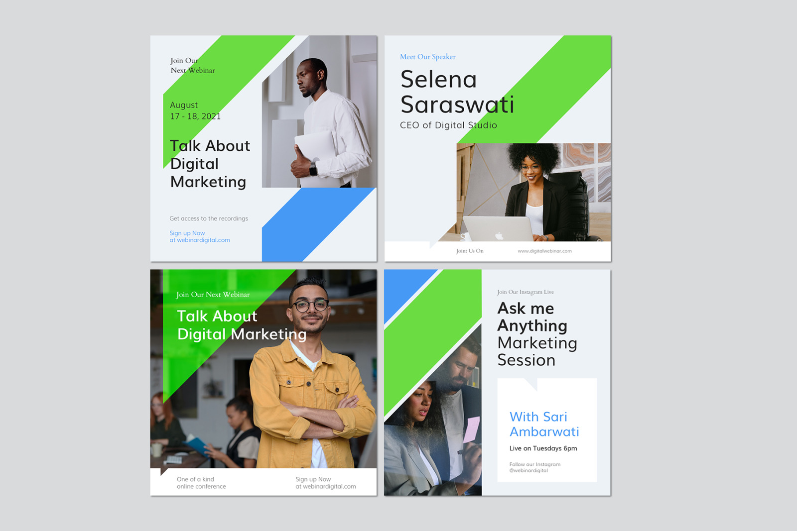 Geomatric Webinar Instagram Post Templates Geomatric Webinar Instagram Post Templates