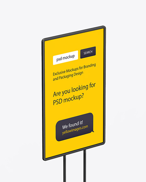 Plastic Stand Mockup