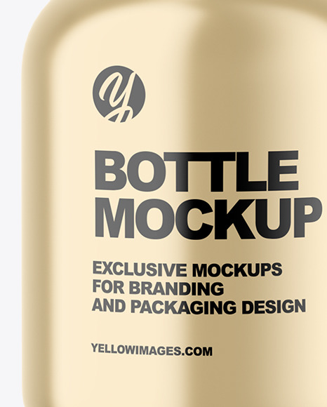 Metallic Bottle Mockup