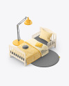 Kids Bedding Mockup Set