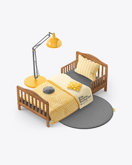 Kids Bedding Mockup Set