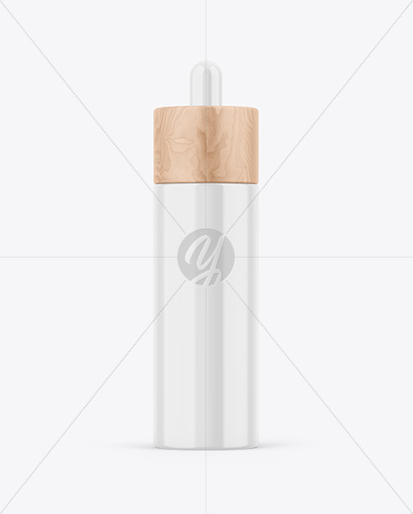 Glossy Dropper Bottle Mockup