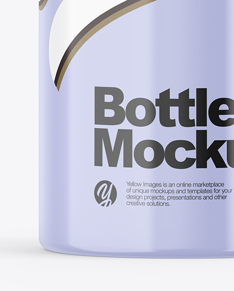 Glossy Dropper Bottle Mockup