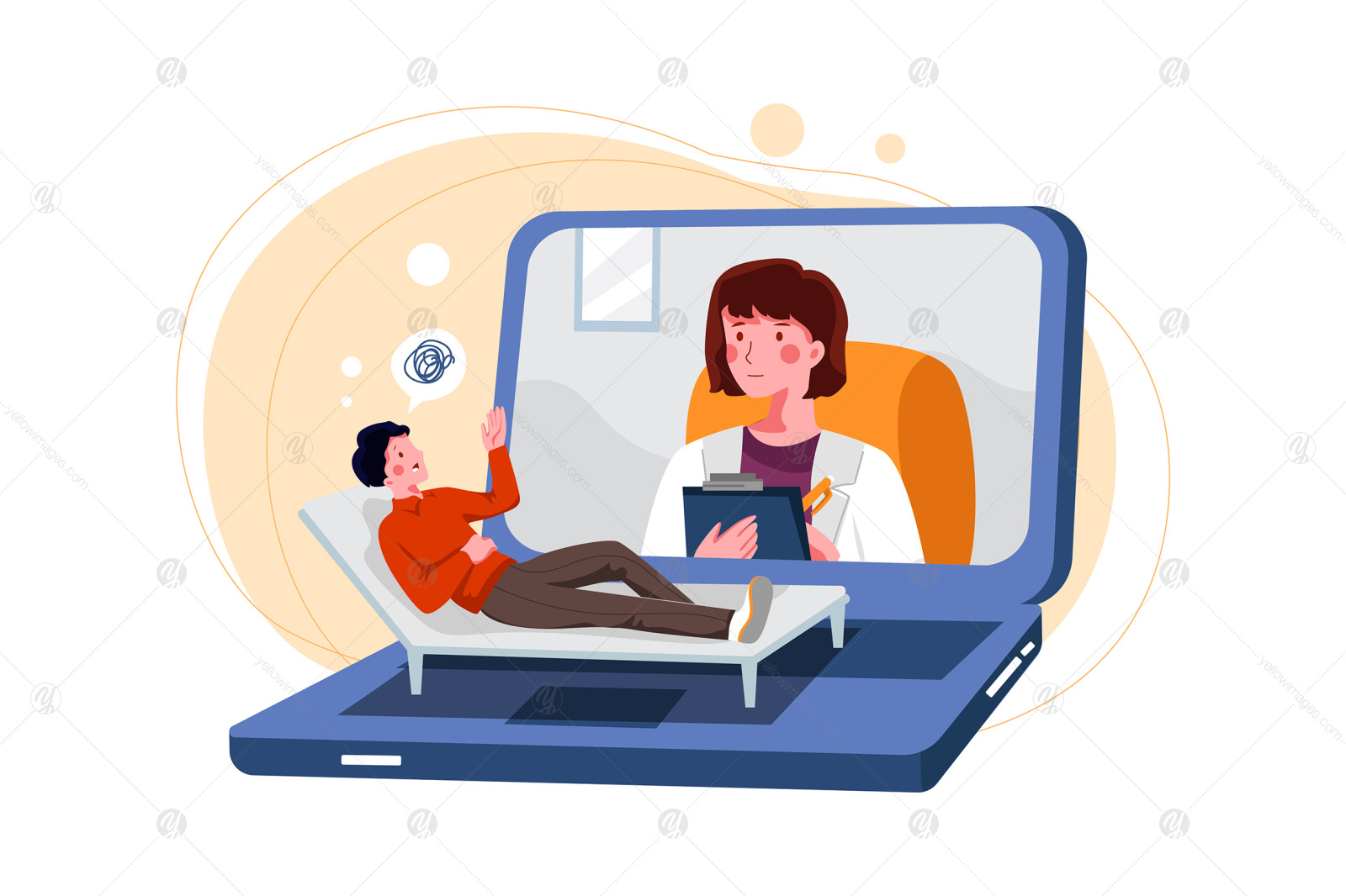 M269_ Online Doctor Illustrations M269_ Online Doctor Illustrations