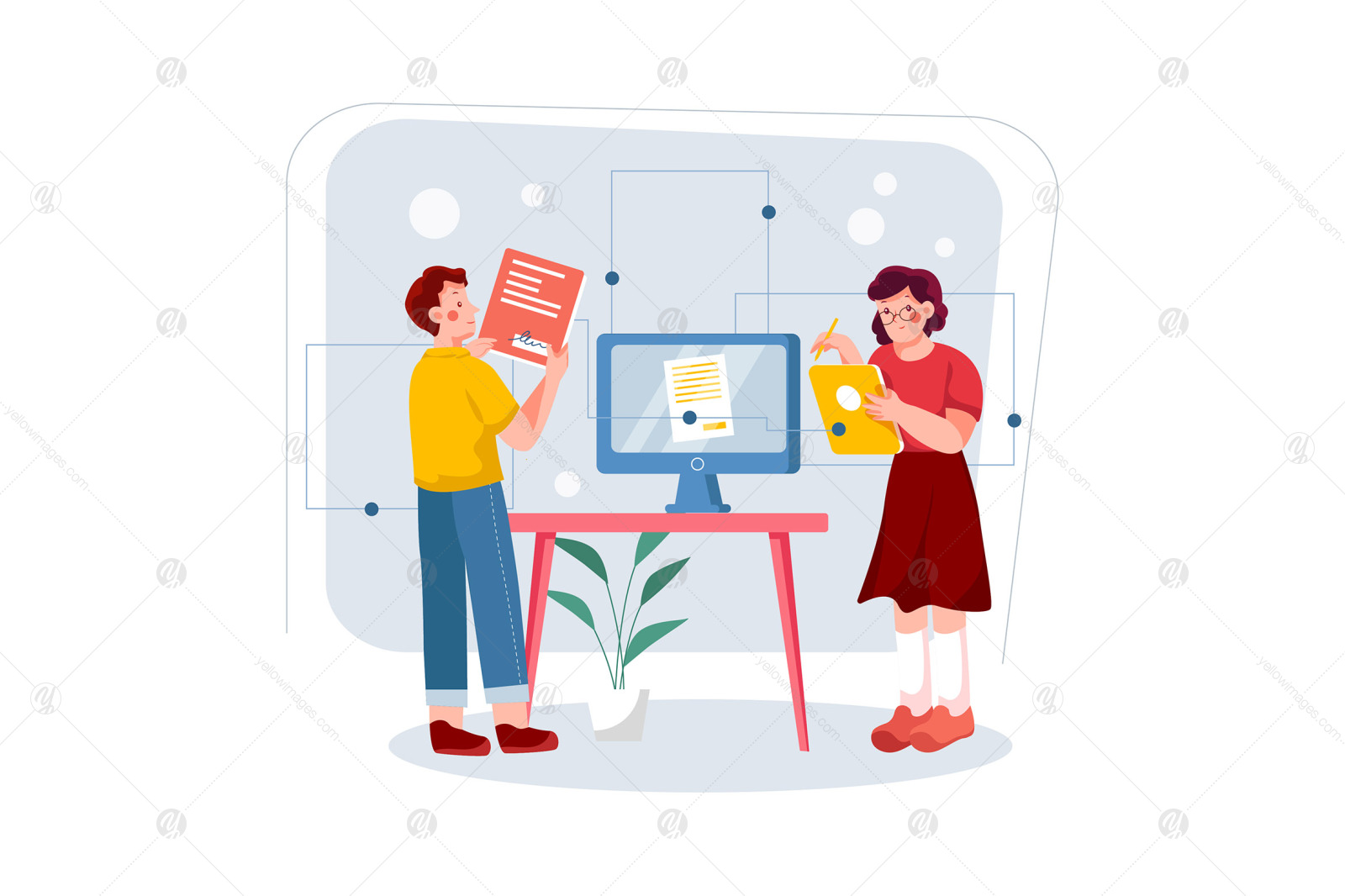 M288_ Blockchain Technology Illustrations M288_ Blockchain Technology Illustrations