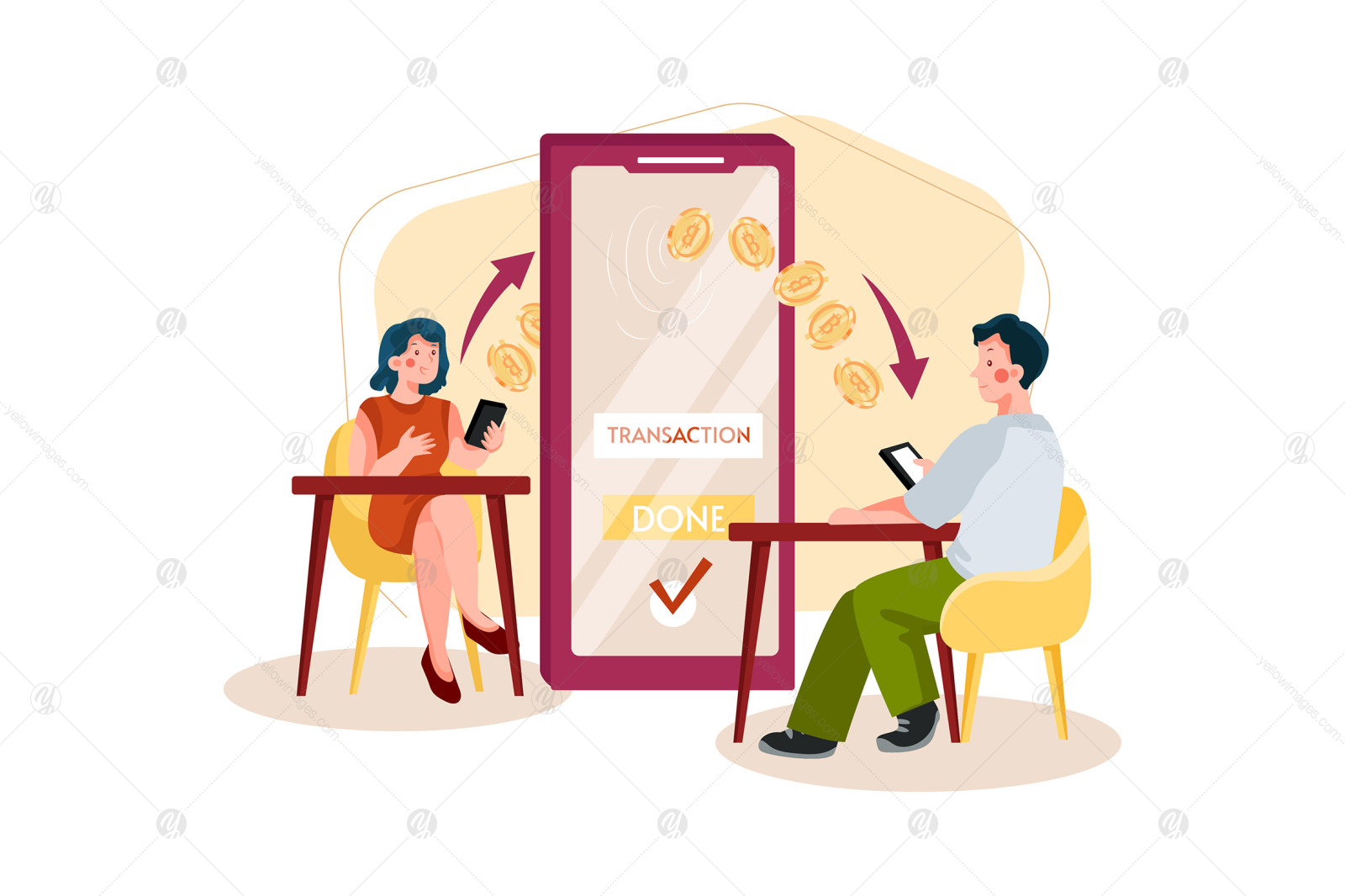 M288_ Blockchain Technology Illustrations M288_ Blockchain Technology Illustrations