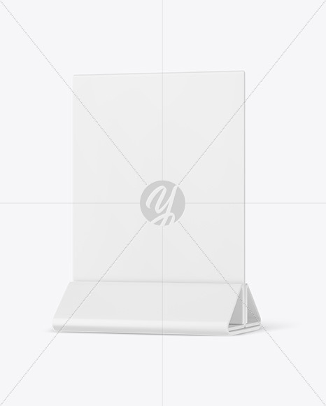 Matte Table Tent Mockup