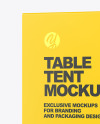 Matte Table Tent Mockup