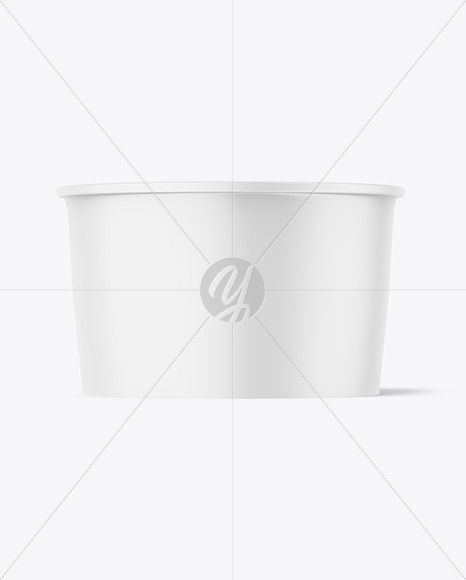 Matte Ice Cream Cup Mockup