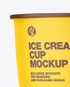 Matte Ice Cream Cup Mockup