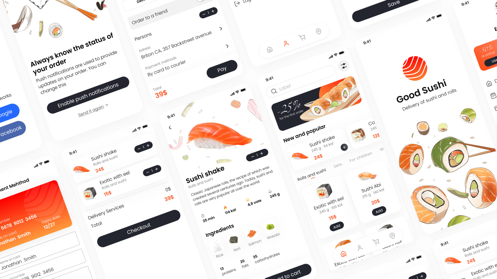 Food delivery Ui kit Food delivery Ui kit