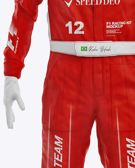 F1 Racing Kit Mockup - Front View