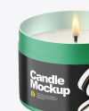 Matte Candle Mockup