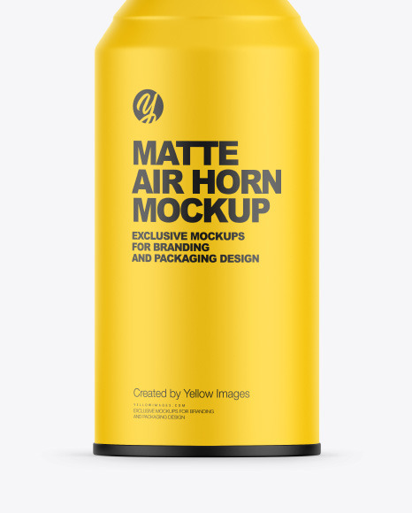 Matte Air Horn Can Mockup