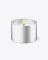 Tin Candle Mockup