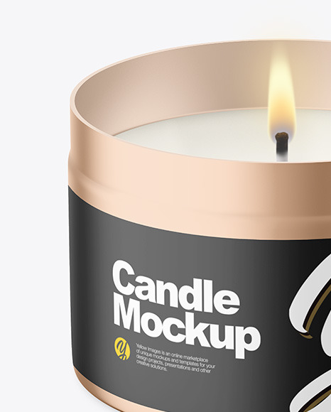 Tin Candle Mockup