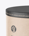 Kraft Jar with Textured Cap Mockup