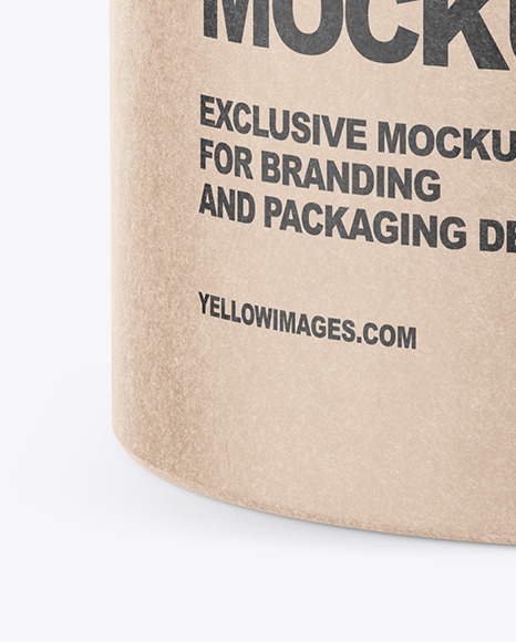 Kraft Jar with Textured Cap Mockup