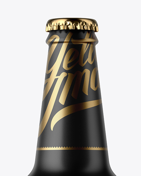 Ceramic Beer Bottle Mockup
