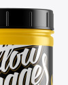 Glossy Plastic Protein Jar Mockup Glossy Plastic Protein Jar Mockup