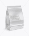 Glossy Paper Bag Mockup - Half Side View