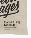 Canvas Bag Mockup - Front View