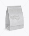 Kraft Paper Bag Mockup - Half Side View