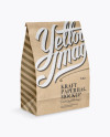 Kraft Paper Bag Mockup - Half Side View