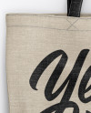 Canvas Bag Mockup - Top View