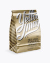 Metallic Paper Bag Mockup - Half Side View