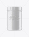 Glossy Plastic Protein Jar Mockup