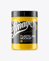 Glossy Plastic Protein Jar Mockup Glossy Plastic Protein Jar Mockup