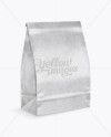 Glossy Kraft Paper Bag Mockup - Half Side View