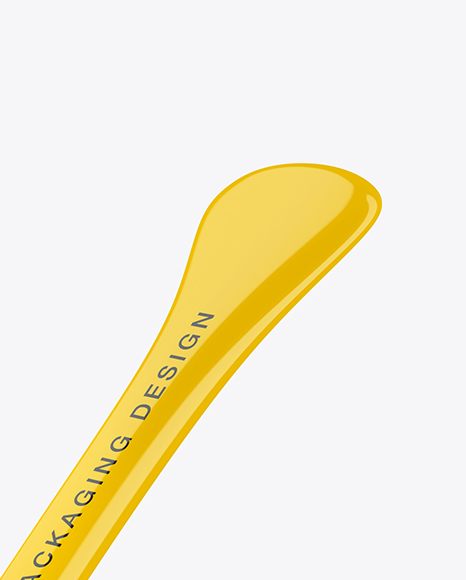 Glossy Small Canoe Paddle Mockup - Half Side View